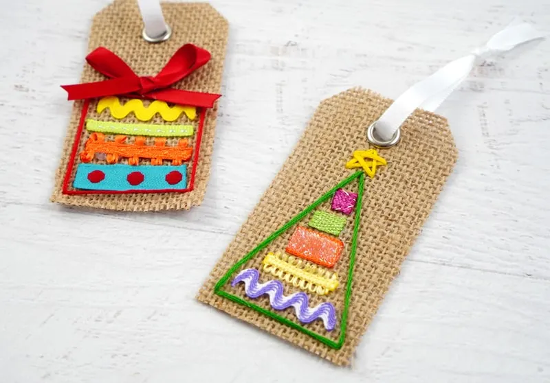 Burlap Gift Tags