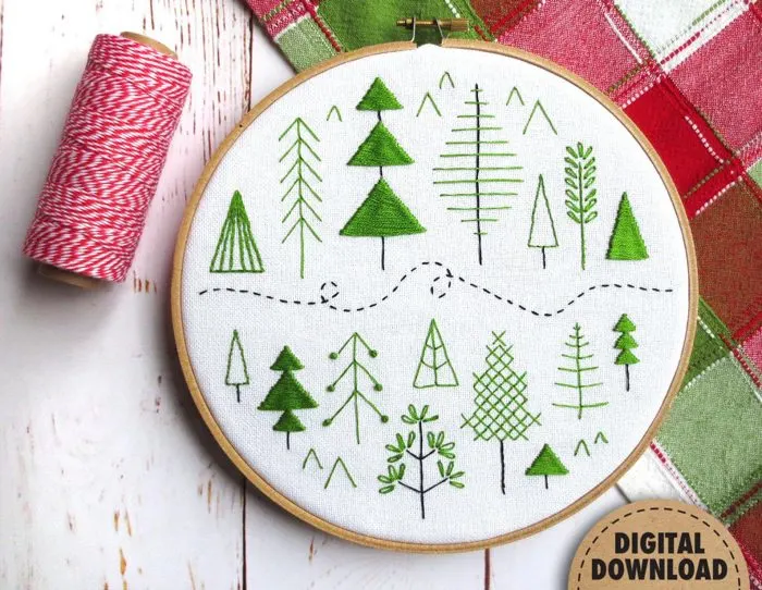 Trees Beginner Embroidery Patterns