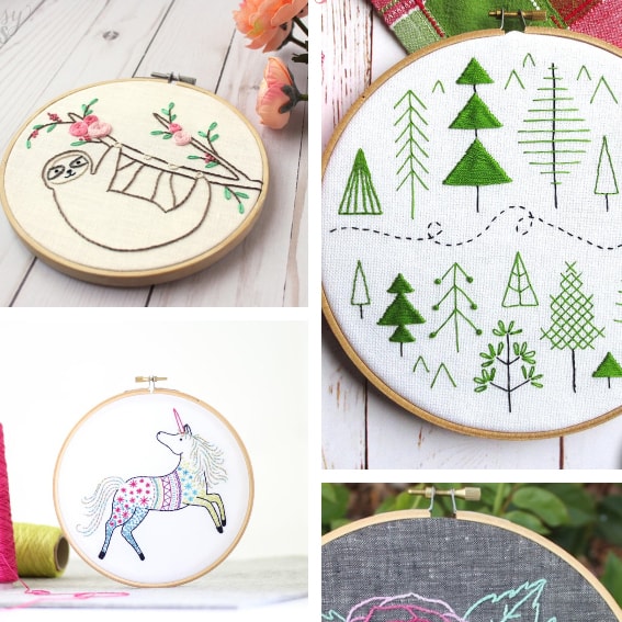 20 Beginner Embroidery Patterns Cutesy Crafts