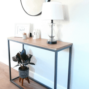 small entry table styling
