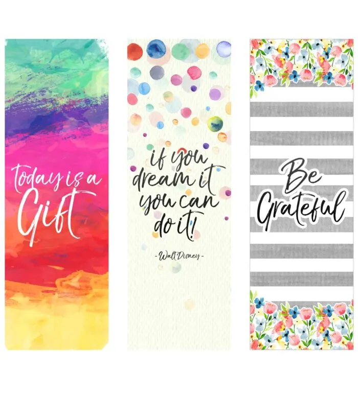 quote printable bookmarks