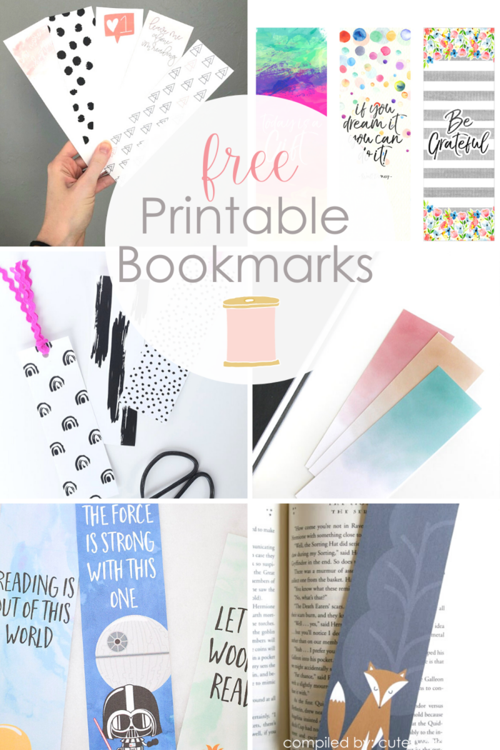 12 free printable bookmarks cutesy crafts