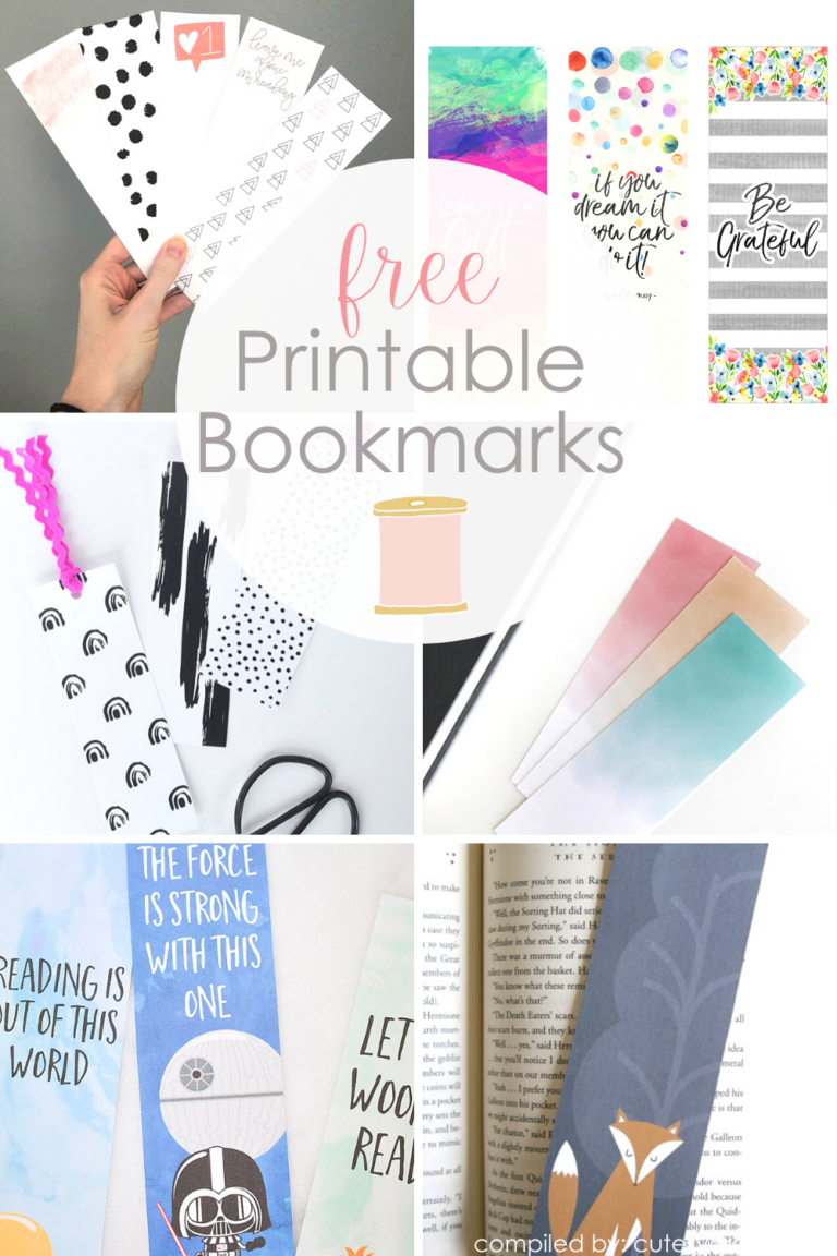 12 Free Printable Bookmarks Cutesy Crafts