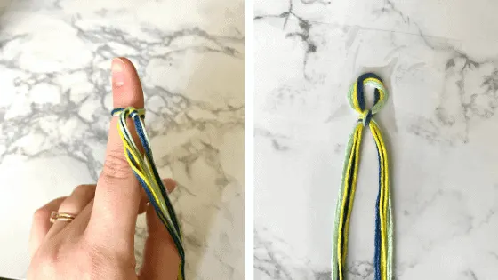 bordered braided stitch bracelet tutorial (beginner)