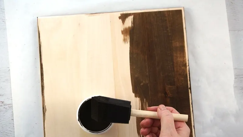 wood stain board