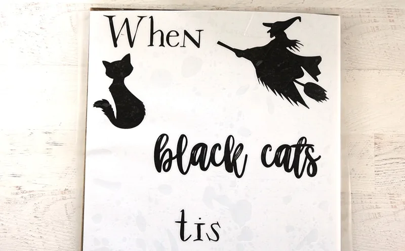 Cricut Halloween Decoration - Chalkboard Countdown