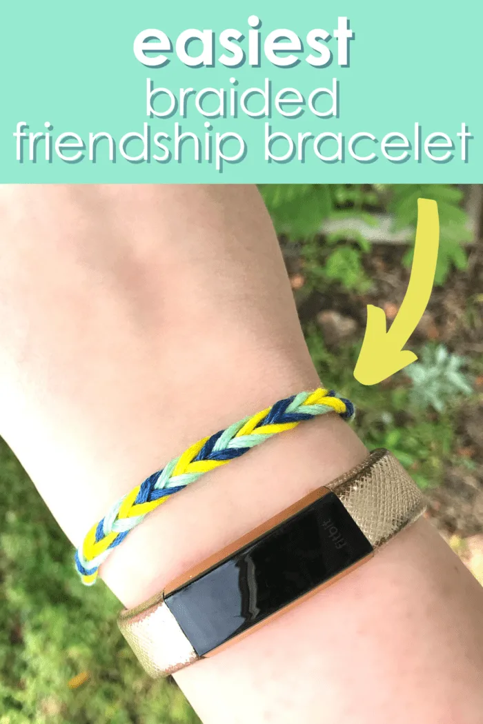 Braided Stitch Bracelet Tutorial/DIY Beginner Friendship Bracelet - YouTube