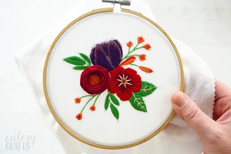 Free Flower Embroidery Pattern