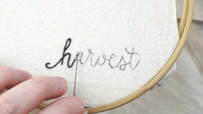 how to start and stop embroidery