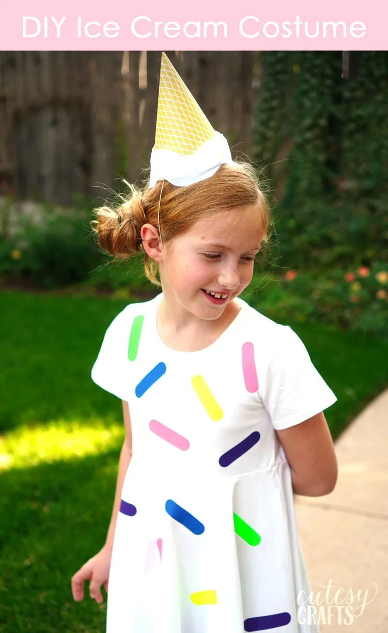 DIY Ice Cream Costume - Great last minute Halloween costume idea!