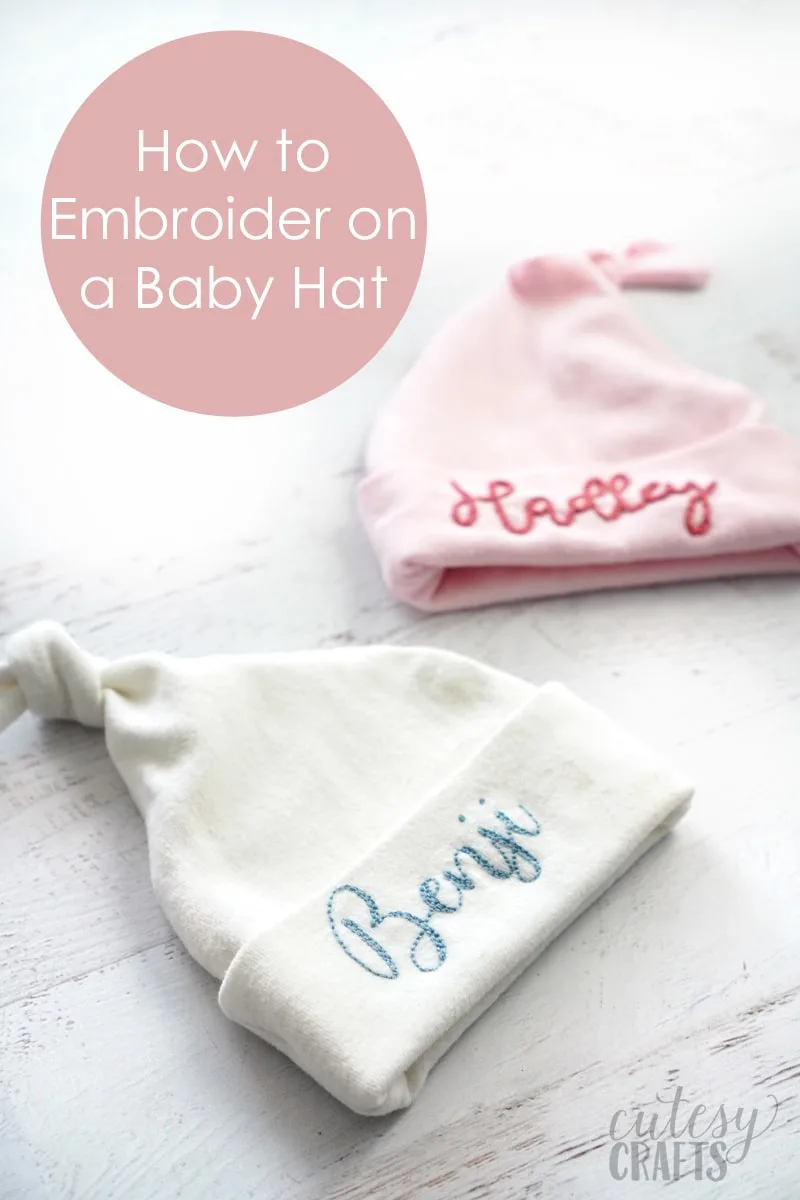 Embroidered store baby hats