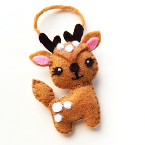 Felt Deer Ornament