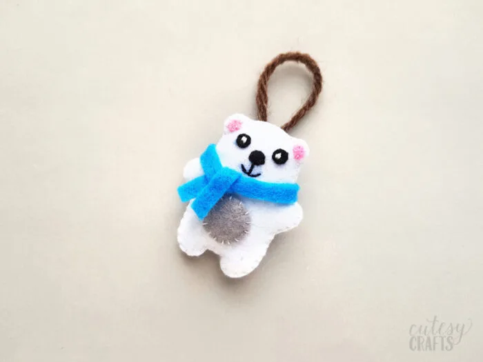 felt polar bear