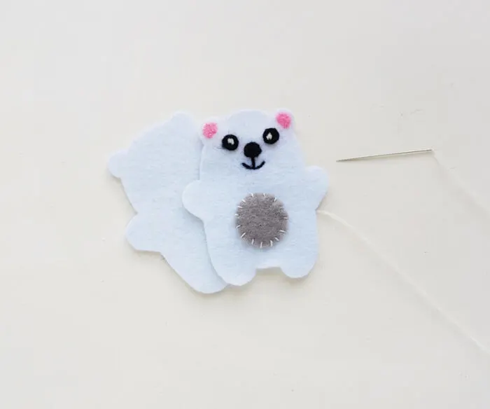 felt polar bear