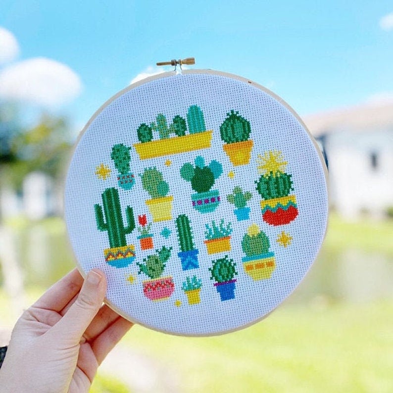 Cactus Cross Stitch Kit