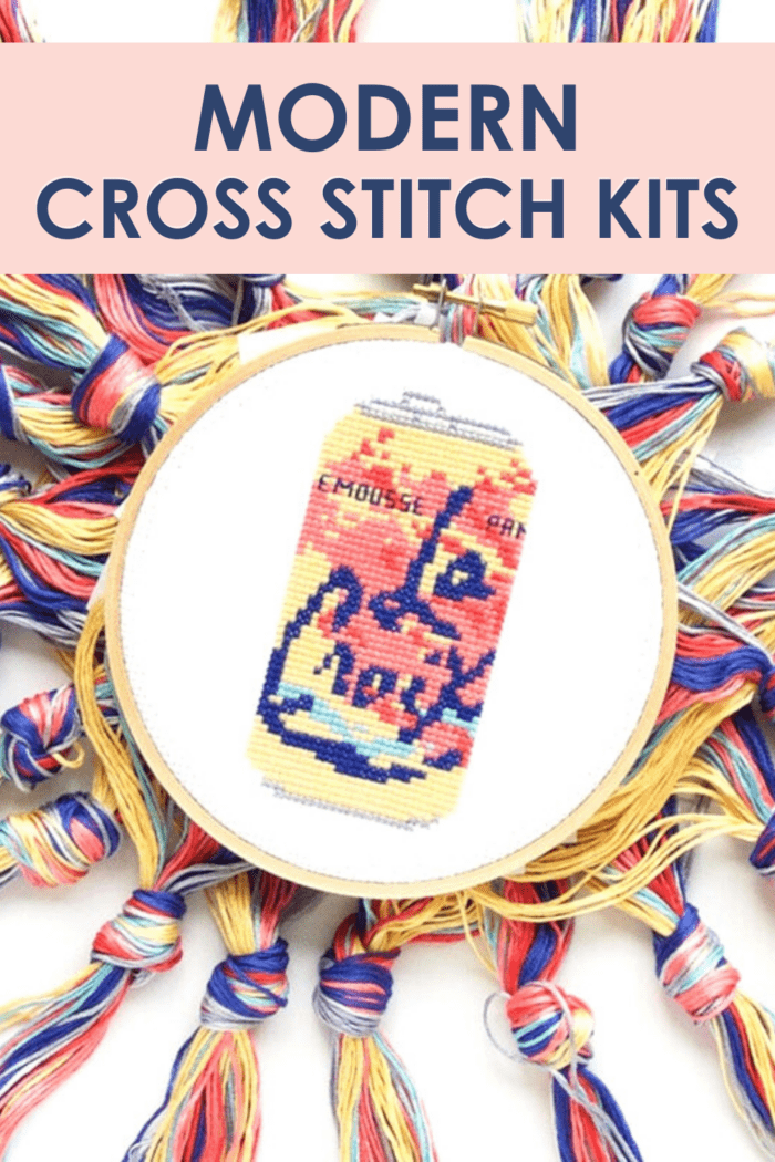 15+ Modern Cross Stitch Kits