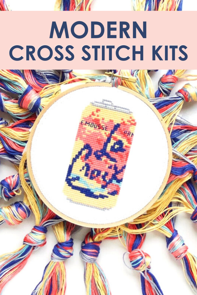 25+ Modern Cross Stitch Kits (All Skill Levels!) Cutesy Crafts