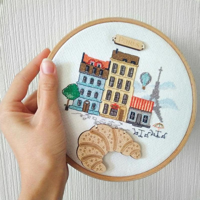 Paris Cross Stitch Kit