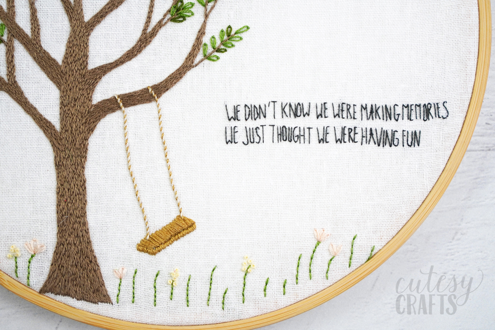 Free Tree Embroidery Pattern Cutesy Crafts