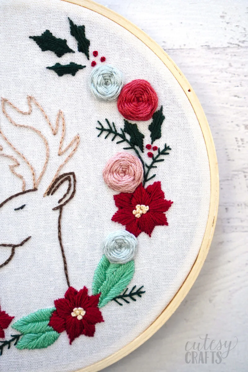 flowers embroidery pattern free
