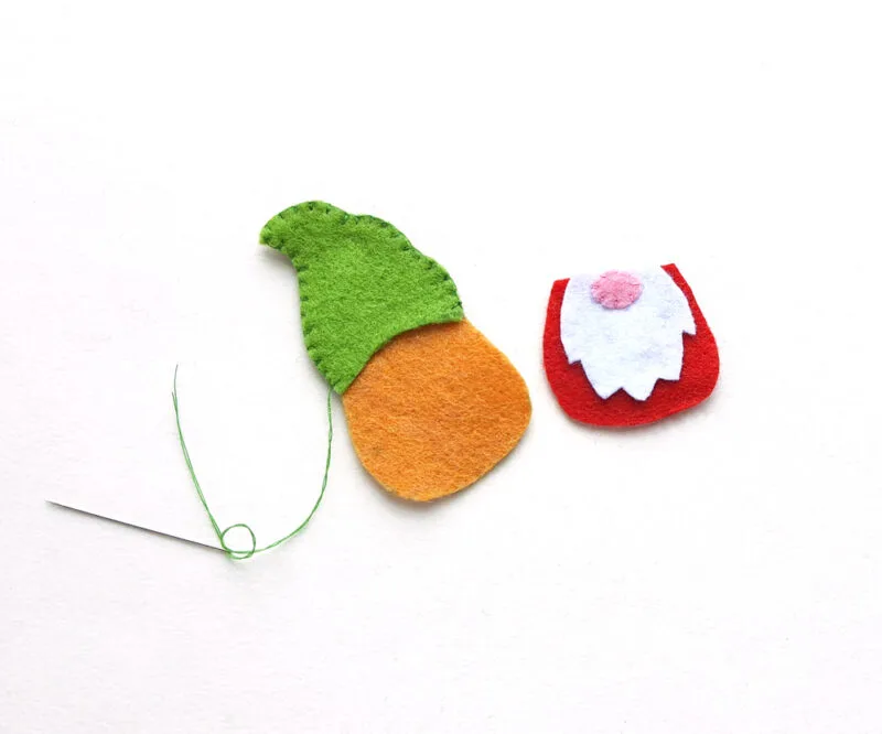 Felt Gnome Ornaments with Free Patterns