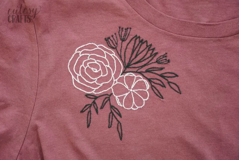 How to Embroider a T-Shirt by Hand