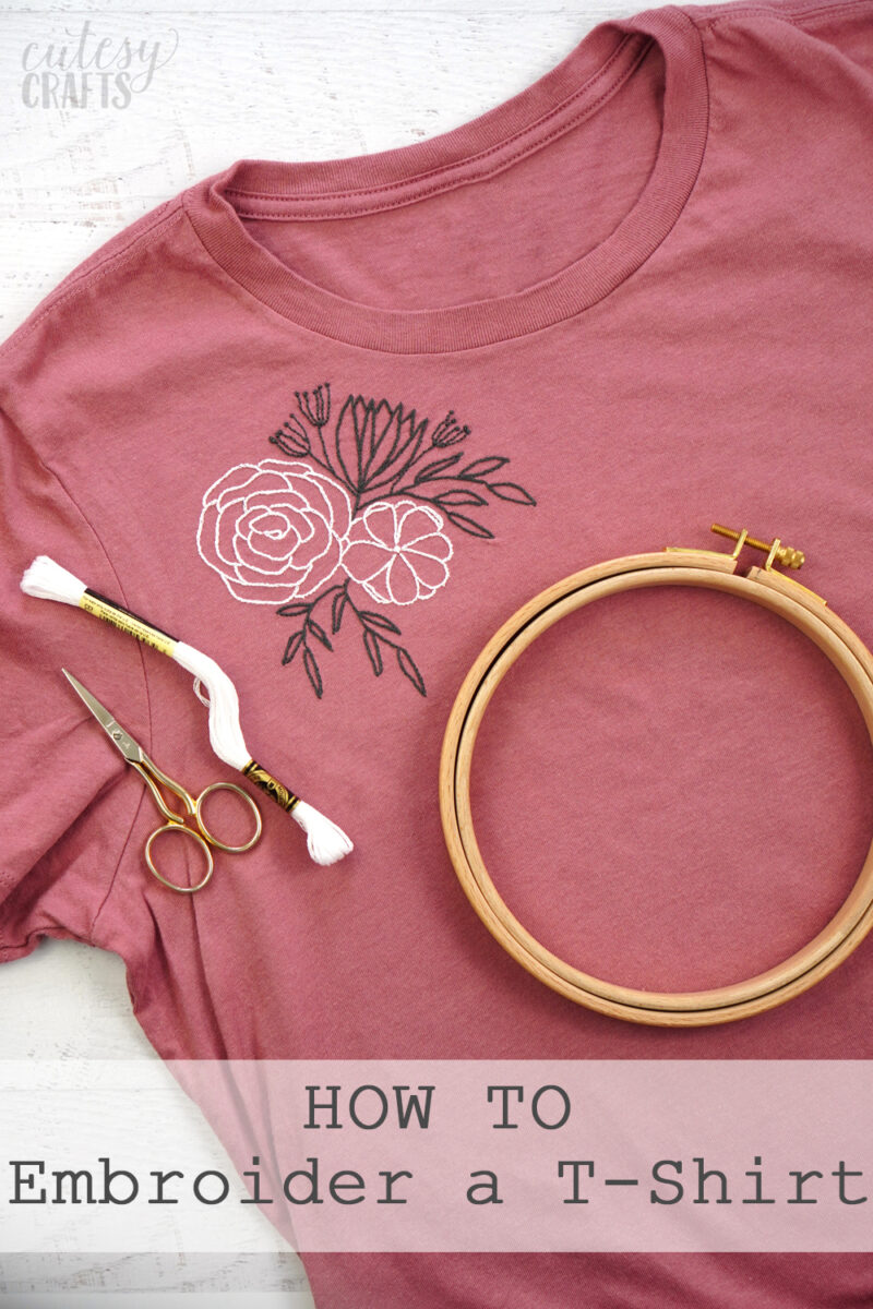 How to Embroider a T-Shirt by Hand