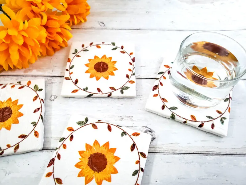 DIY Decoupage Coasters