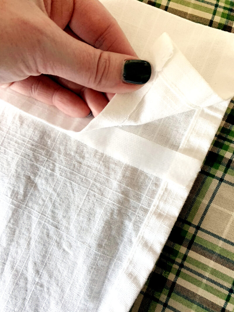 use hem tape to hem curtains without a sewing machine
