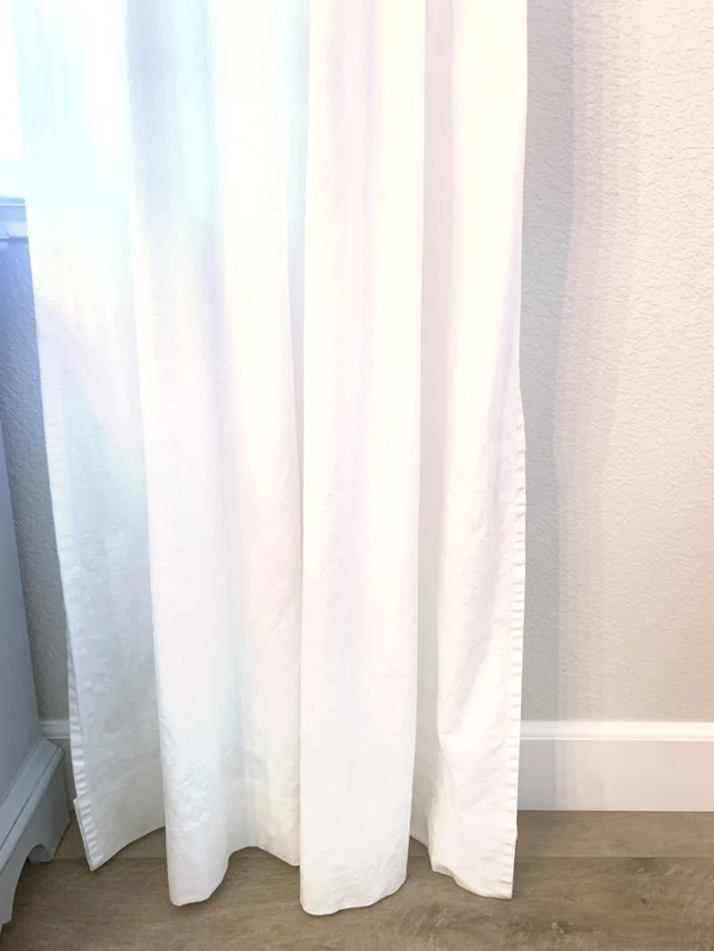 How to Hem Curtains without Sewing - Cutesy Crafts