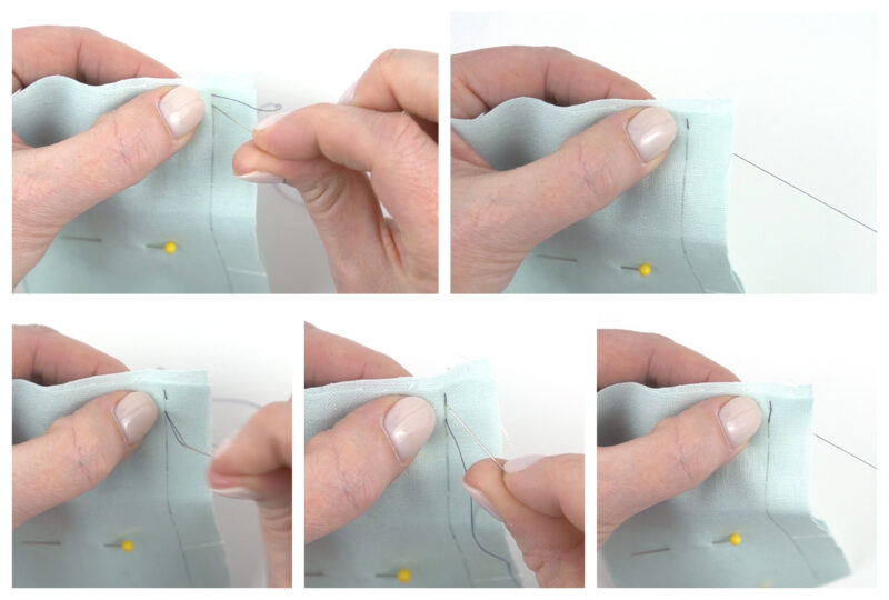 How to sew a backstitch.