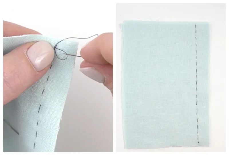 How to do a running stitch.