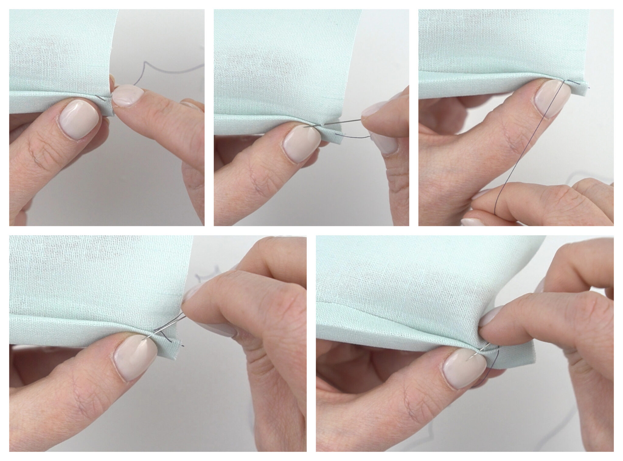 How to sew a whip stitch.