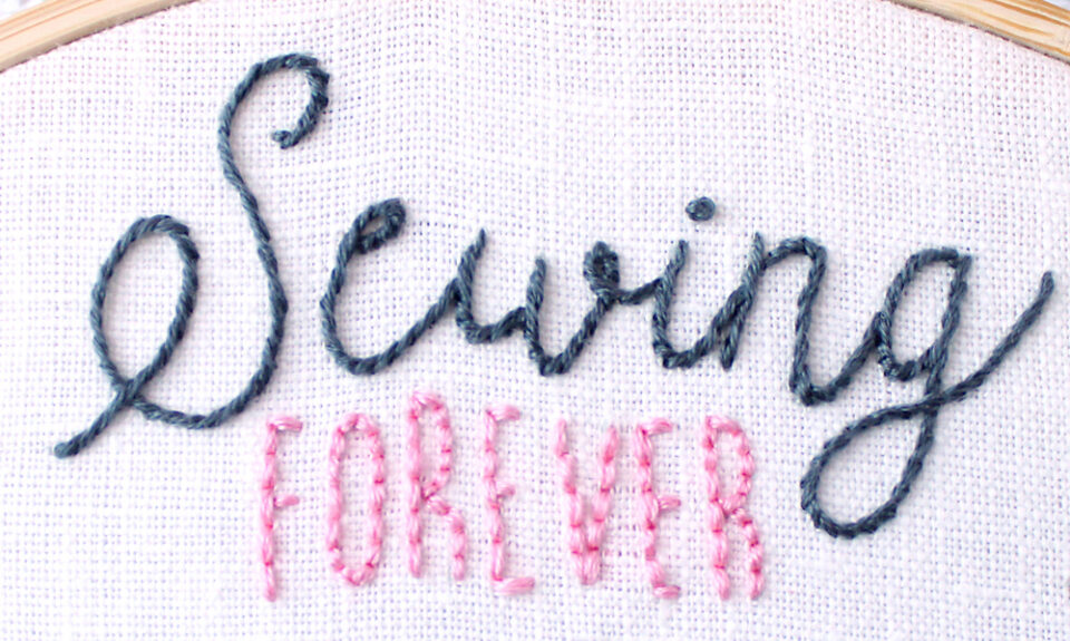 How to Embroider Letters by Hand Cutesy Crafts