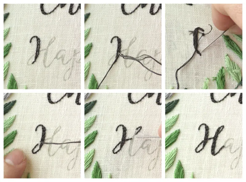 How to Embroider Letters by Hand {Part 1} - Wandering Threads Embroidery