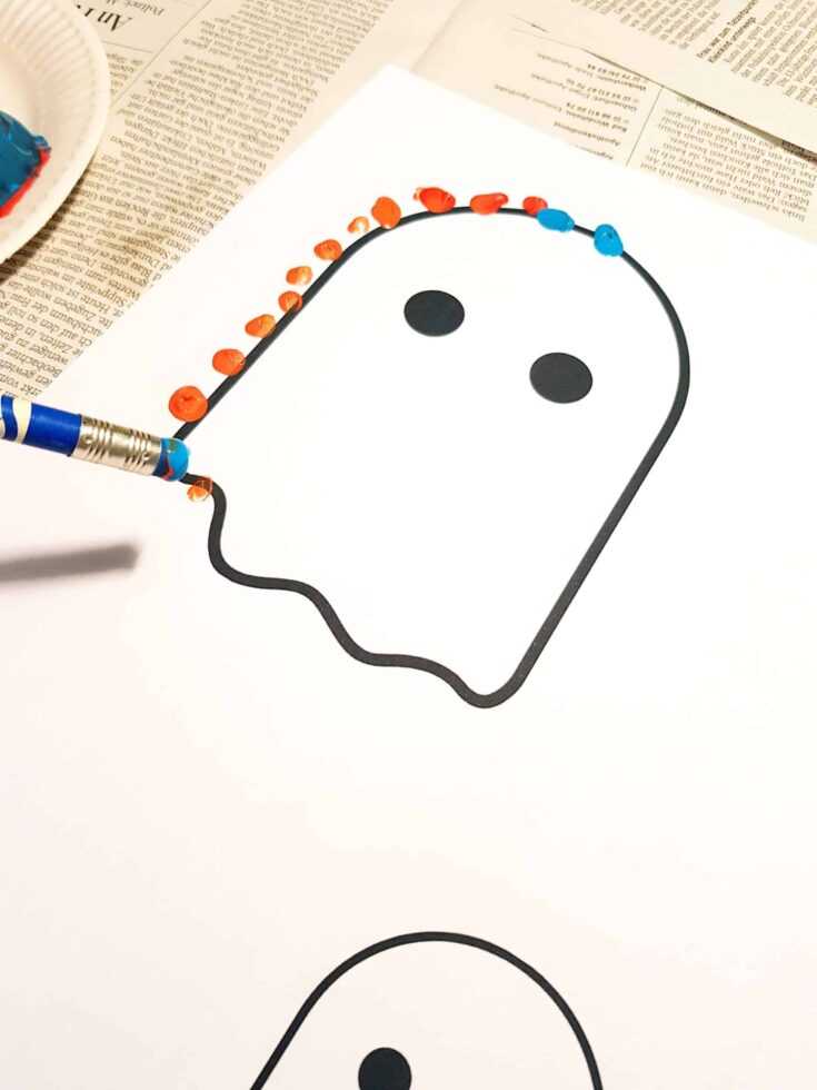 Easy Halloween craft for kindergarten.