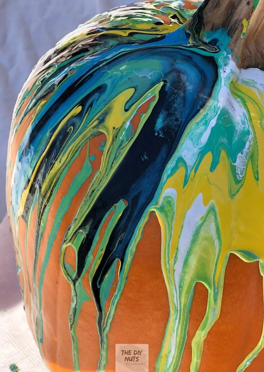 Painted pumpkin for halloween