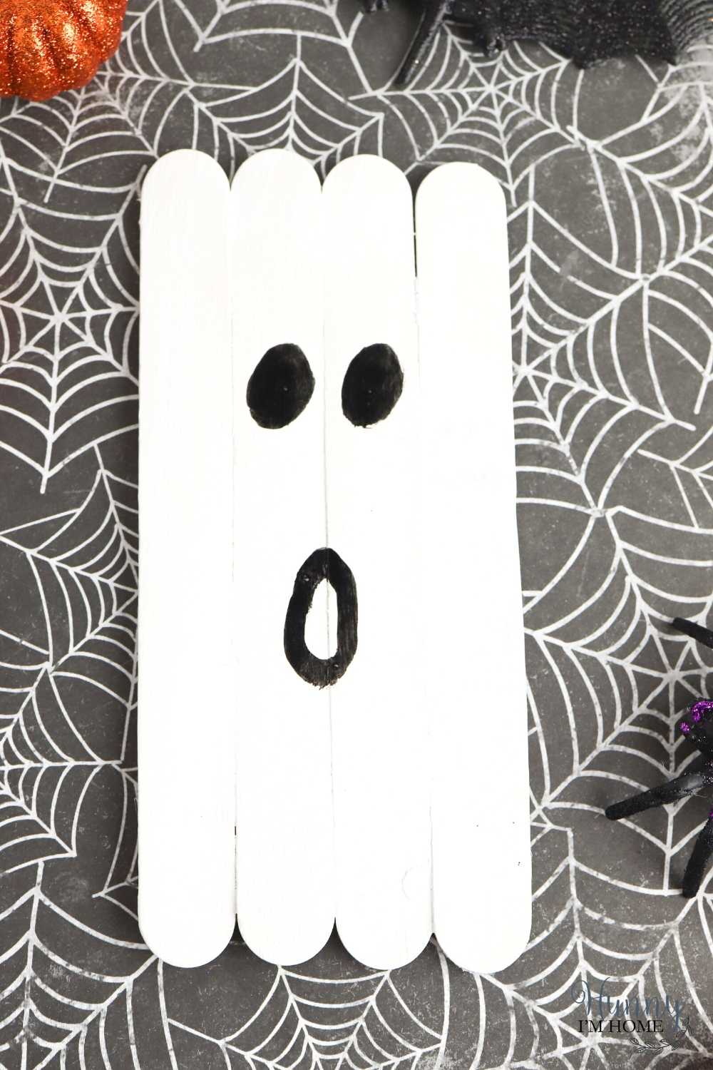 Popsicle stick Halloween craft