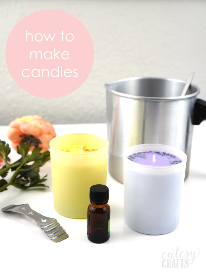 Easy DIY Candle Making at Home - Cutesy Crafts