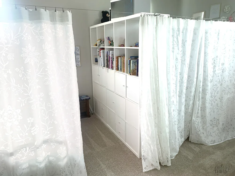 Divide a Bedroom with an IKEA KALLAX Shelf