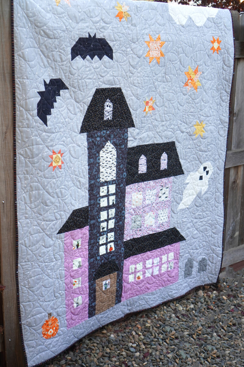 Haunted House Quilt Pattern for Halloween