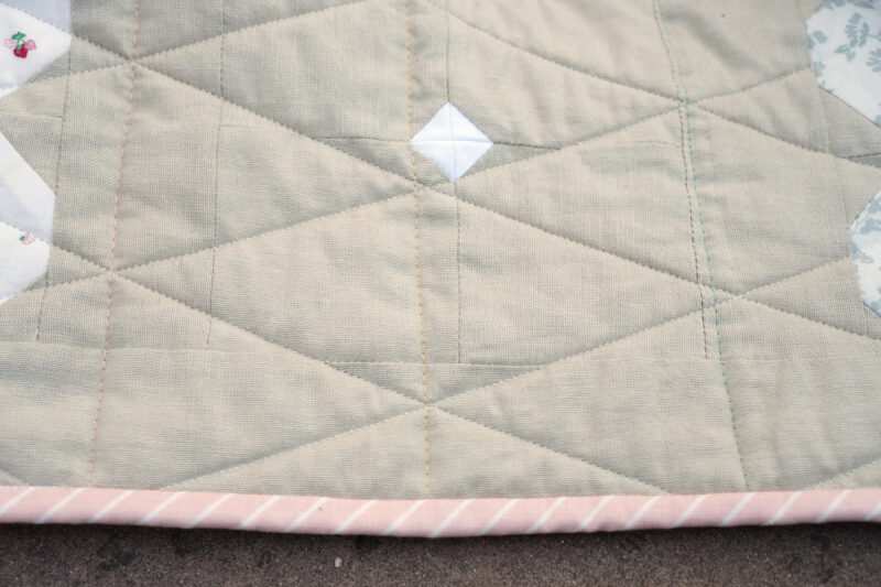 Quilting with colored threads