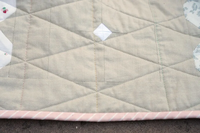 Quilting with colored threads
